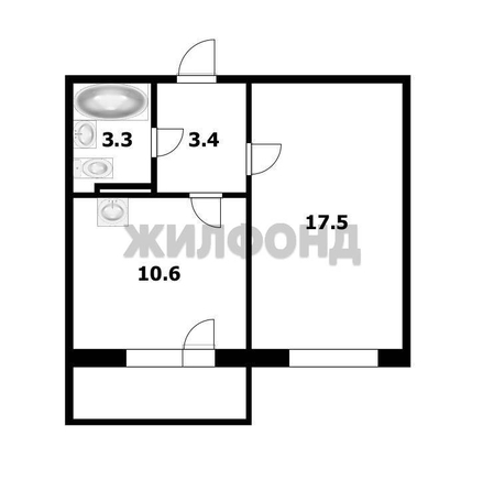 
  Продается 1-комн. квартира 37.2 м², в ЖК Околица, дом 5. Фото 3.