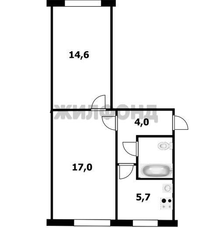 
  Продается 2-комн. квартира 44 м². Фото 7.