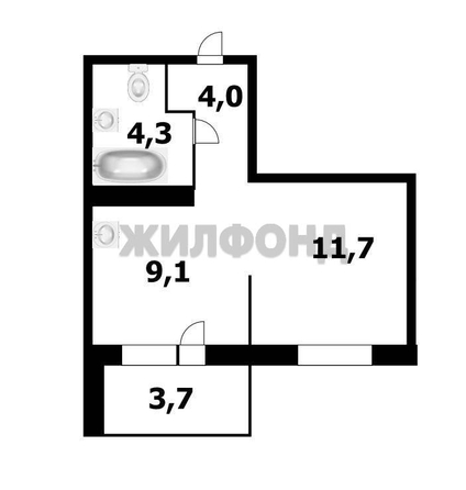 
  Продается 1-комн. квартира 29 м². Фото 9.