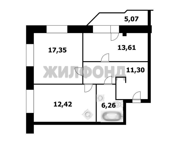 
  Продается 3-комн. квартира 65.7 м², в ЖК Ред Фокс, дом 4. Фото 16.