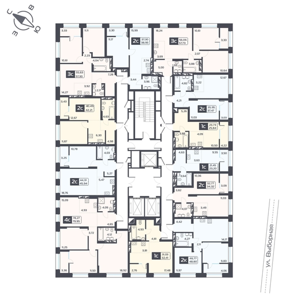
  Продается 2-комн. квартира 37.47 м², в ЖК Астон. Геометрия, дом 4. Фото 1.