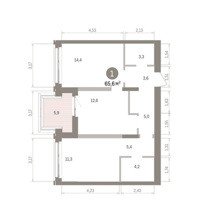 
  Продается 1-комн. квартира 65.64 м², в ЖК Европейский берег, дом 32. Фото 1.