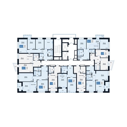 
  Продается 2-комн. квартира 54.68 м², в ЖК Салют, дом 2. Фото 1.