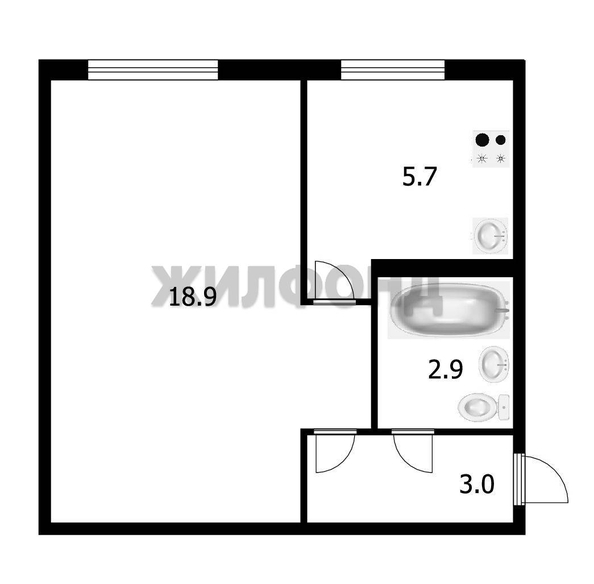 
  Продается 1-комн. квартира 30.5 м². Фото 15.