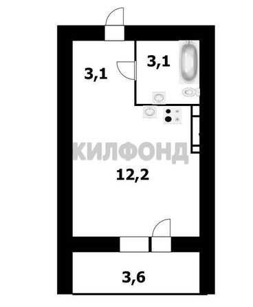 
  Продается 1-комн. квартира 18.2 м², в ЖК Чистая Слобода, дом 61. Фото 12.