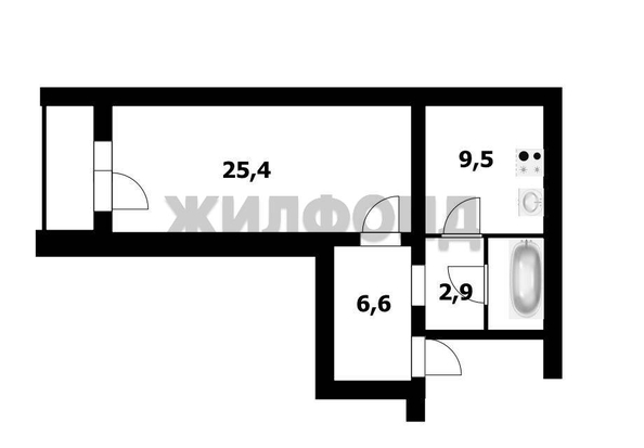 
  Продается 1-комн. квартира 47.6 м². Фото 10.