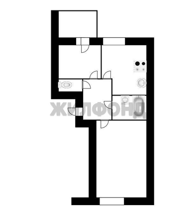 
  Продается 2-комн. квартира 60 м². Фото 2.