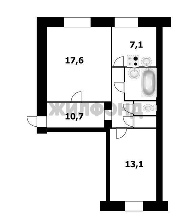 
  Продается 2-комн. квартира 54 м². Фото 19.