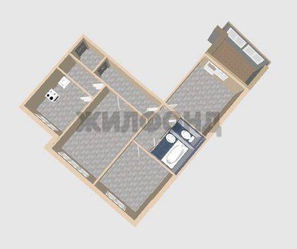 
  Продается 3-комн. квартира 65 м². Фото 11.