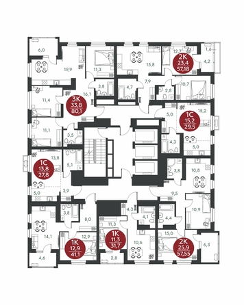 
  Продается 2-комн. квартира 57.18 м², в ЖК Скандинавские кварталы, дом 1. Фото 1.