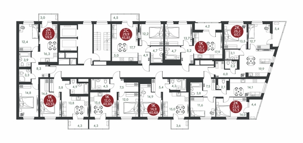
  Продается 2-комн. квартира 55.3 м², в ЖК Скандинавские кварталы, дом 1. Фото 1.