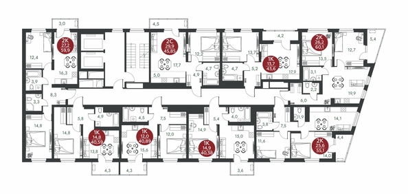 
  Продается 1-комн. квартира 40.89 м², в ЖК Скандинавские кварталы, дом 1. Фото 1.
