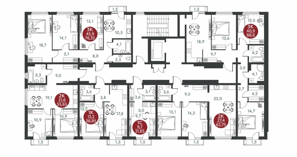 
  Продается 1-комн. квартира 38.85 м², в ЖК Скандинавские кварталы, дом 1. Фото 1.