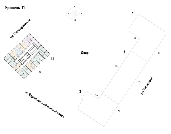 
  Продается студия 28.91 м², в ЖК Страна.Тополевая, к 1. Фото 1.