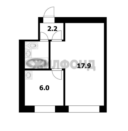 
  Продается 1-комн. квартира 29.9 м². Фото 14.