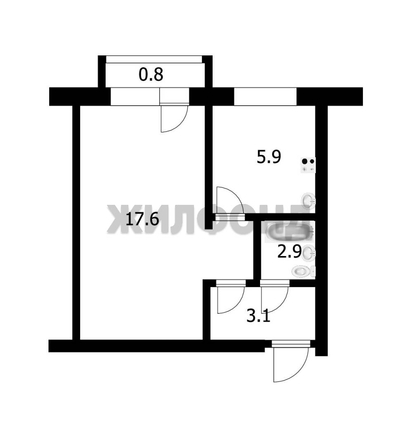 
  Продается 1-комн. квартира 30.3 м². Фото 16.