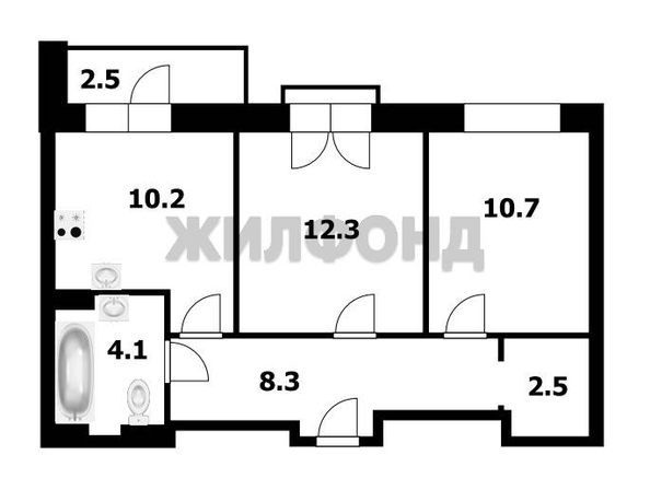 
  Продается 2-комн. квартира 48.3 м², в ЖК Эволюция, 1 оч, дом 3. Фото 17.