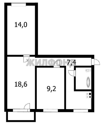 
  Продается 3-комн. квартира 57.5 м². Фото 19.