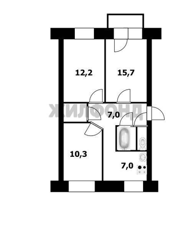 
  Продается 3-комн. квартира 60 м². Фото 12.
