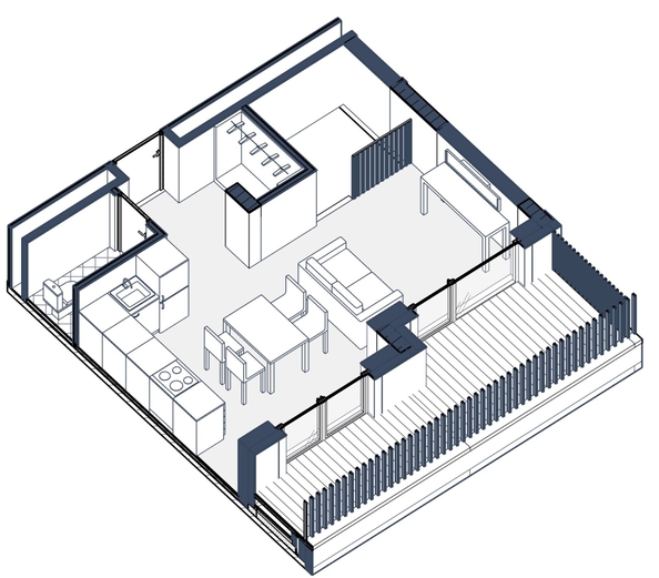 
  Продается 3-комн. квартира 108.69 м², в ЖК Европейский берег, дом 49. Фото 8.