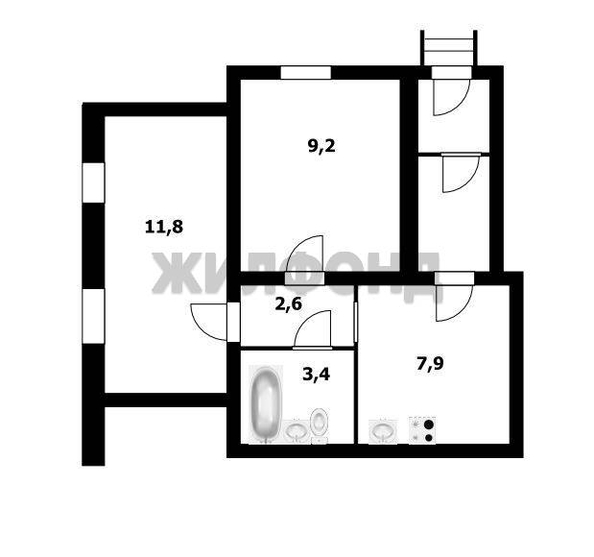 
  Продается дом 43 м². Фото 11.