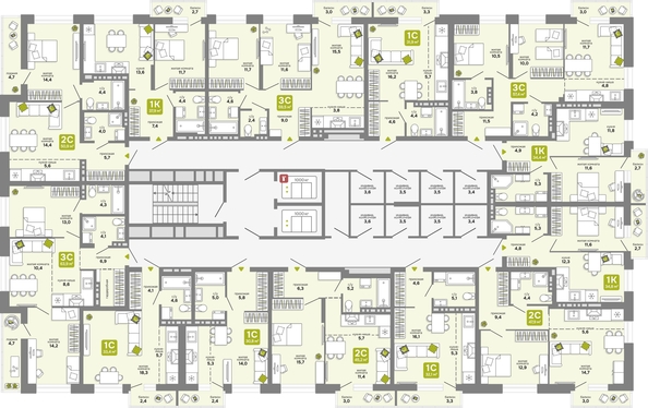 
  Продается 2-комн. квартира 47.9 м², в ЖК Счастливый квартал, дом 3. Фото 1.