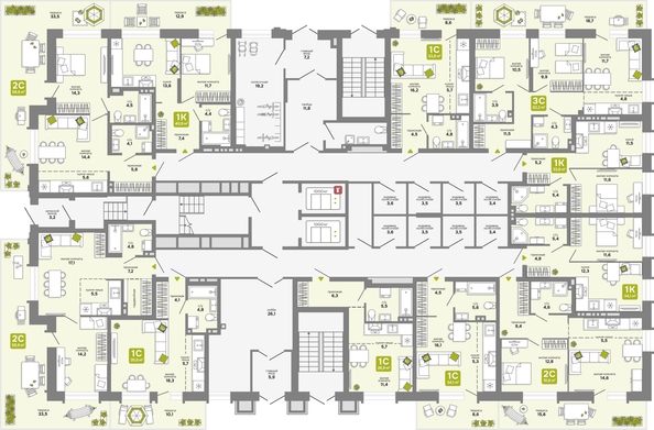 
  Продается 1-комн. квартира 34.1 м², в ЖК Счастливый квартал, дом 3. Фото 1.