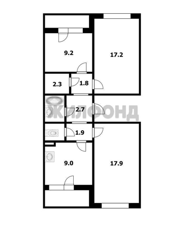 
  Продается 3-комн. квартира 67.3 м². Фото 18.