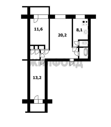 
  Продается 3-комн. квартира 61.8 м². Фото 2.