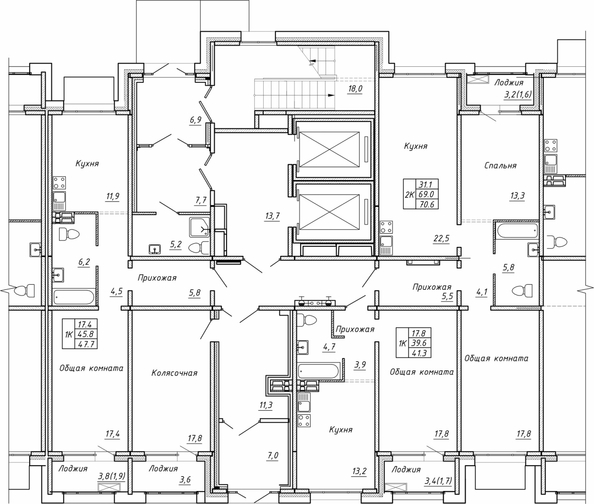 
  Продается 1-комн. квартира 47.7 м², в ЖК Гренландия, Лес дом №5. Фото 1.