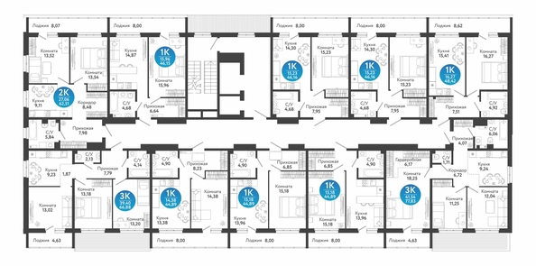 
  Продается 3-комн. квартира 66.88 м², в ЖК Семейный квартал, дом 4. Фото 1.
