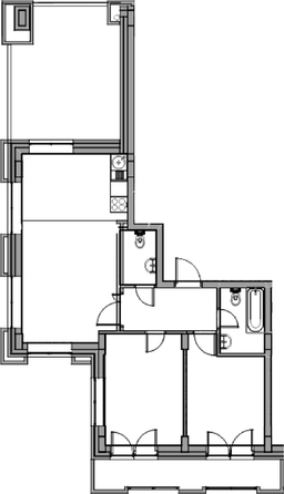 
  Продается 2-комн. квартира 64.93 м², в ЖК Чернышевский, корп 3.3. Фото 1.