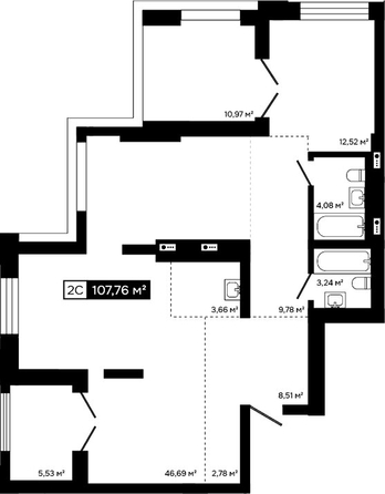 
  Продается 2-комн. квартира 102.23 м², в ЖК Платина. Фото 1.