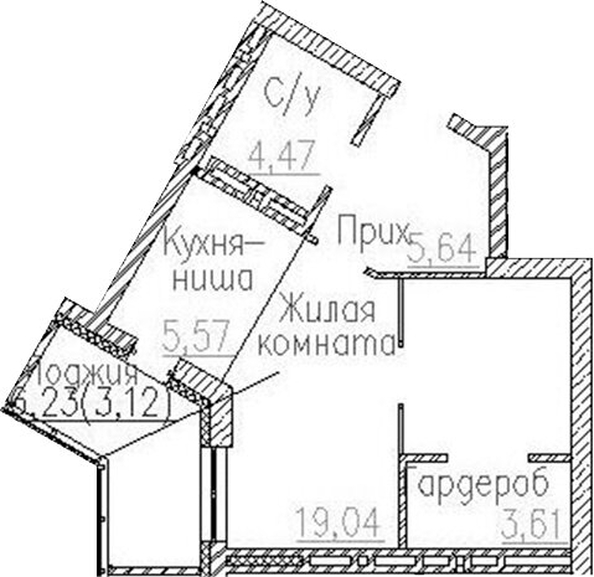 
  Продается студия 38.33 м², в ЖК Пегас. Фото 1.