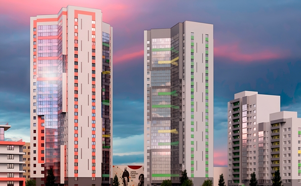 
  Продается 2-комн. квартира 60.56 м², в ЖК Пегас. Фото 2.