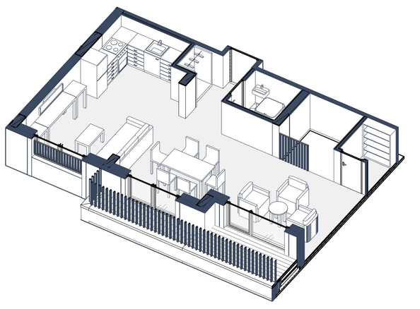 
  Продается 3-комн. квартира 128.82 м², в ЖК Европейский берег, дом 49. Фото 8.