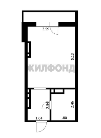 
  Продается студия 26.3 м², в ЖК Солнечные часы, 4 очередь дом 6. Фото 6.