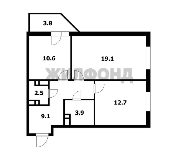 
  Продается 2-комн. квартира 58 м². Фото 22.