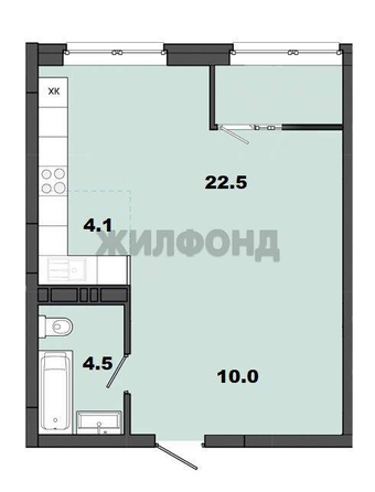 
  Продается студия 41.1 м², в ЖК Маяк. Фото 25.