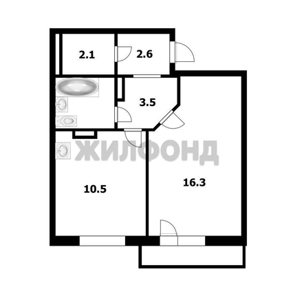 
  Продается 1-комн. квартира 38.8 м². Фото 11.