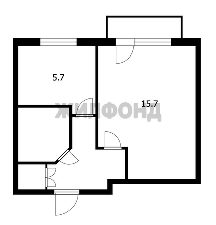 
  Продается 1-комн. квартира 28.9 м². Фото 13.