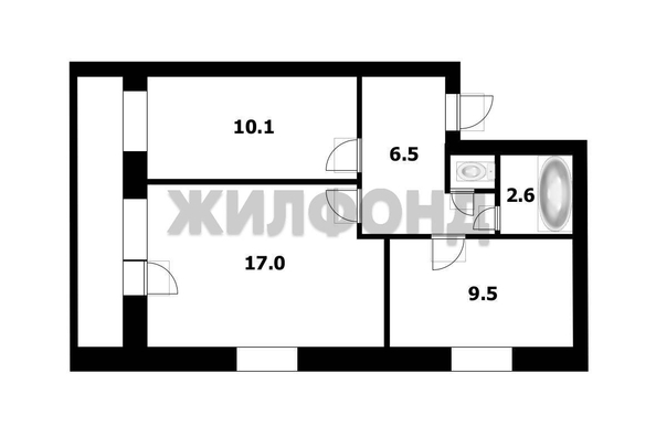 
  Продается 2-комн. квартира 47.3 м². Фото 9.