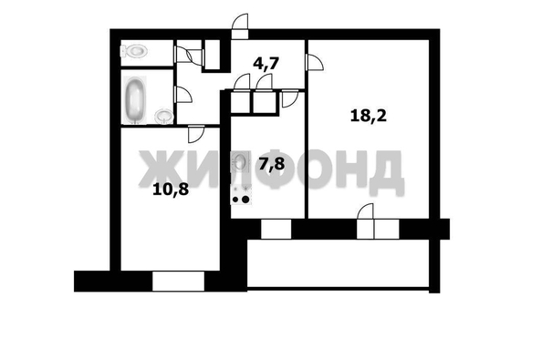
  Продается 2-комн. квартира 49.2 м². Фото 21.