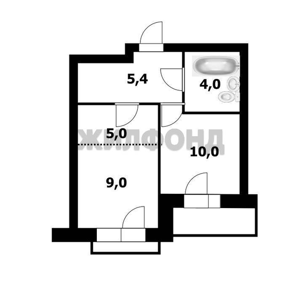 
  Продается 1-комн. квартира 33.4 м², в ЖК Флагман Холл. Фото 13.