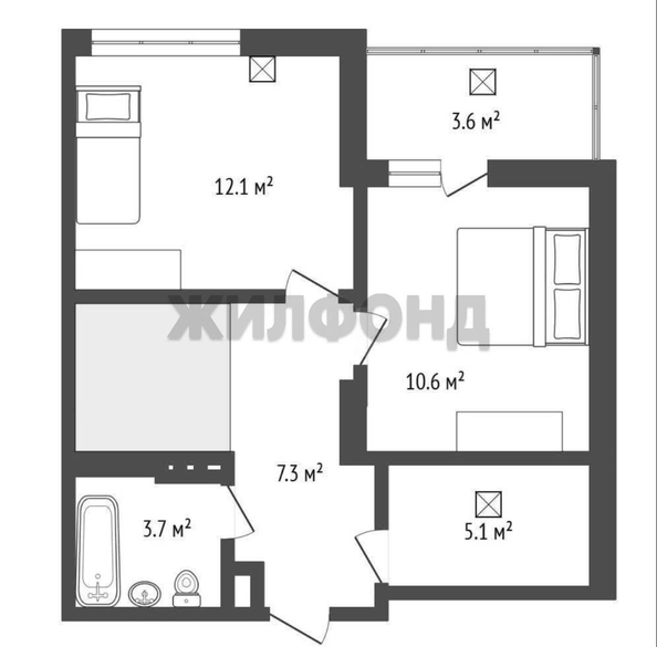 
  Продается 3-комн. квартира 79.1 м². Фото 10.