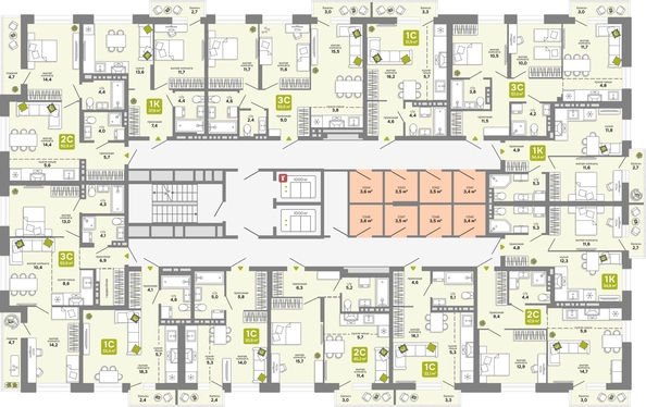 
  Продается 1-комн. квартира 34.8 м², в ЖК Счастливый квартал, дом 3. Фото 2.
