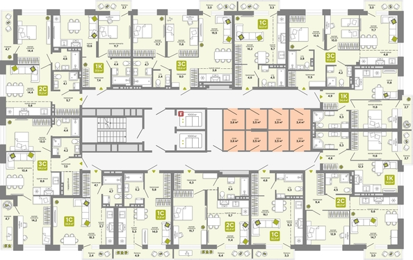 
  Продается 1-комн. квартира 34.8 м², в ЖК Счастливый квартал, дом 3. Фото 2.
