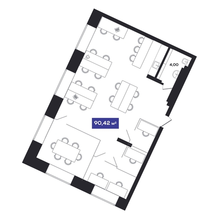 
  Продается универсальное помещение 90.42 м², в АО Гагарин Сити. Фото 1.