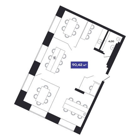 
  Продается универсальное помещение 90.42 м², в АО Гагарин Сити. Фото 2.