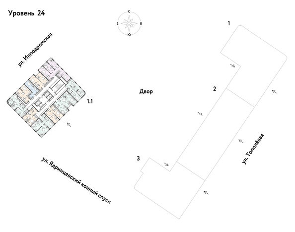 
  Продается 1-комн. квартира 47.16 м², в ЖК Страна.Тополевая, к 1. Фото 1.